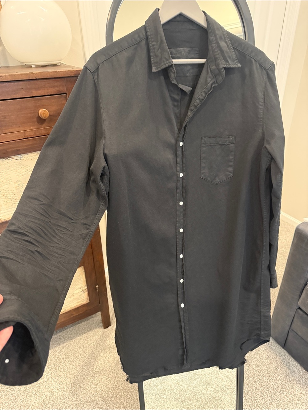 Frank & Eileen “Mary” Black Long-Sleeve Button Shirtdress